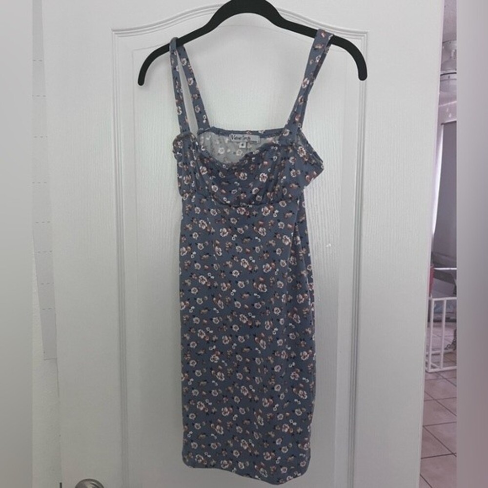 Velvet Torch Floral Mini Dress SZ S
